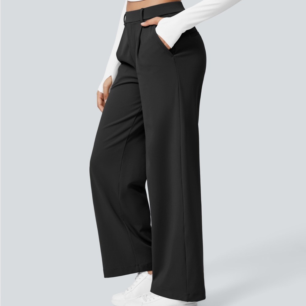 High waisted side pocket, straight leg, work pants